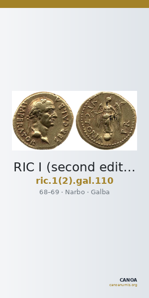 RIC I (second edition) Galba 110 — CANOA