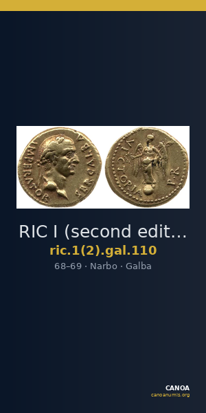 RIC I (second edition) Galba 110 — CANOA