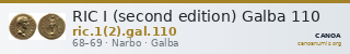 RIC I (second edition) Galba 110 — CANOA