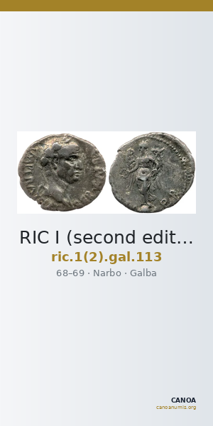 RIC I (second edition) Galba 113 — CANOA