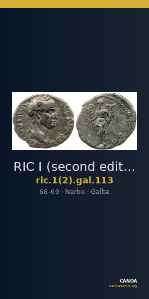RIC I (second edition) Galba 113 — CANOA