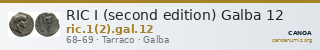 RIC I (second edition) Galba 12 — CANOA