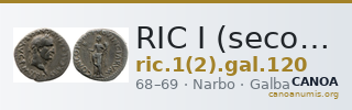 RIC I (second edition) Galba 120 — CANOA