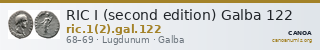 RIC I (second edition) Galba 122 — CANOA