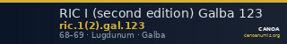 RIC I (second edition) Galba 123 — CANOA