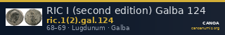 RIC I (second edition) Galba 124 — CANOA