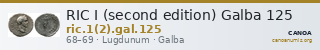 RIC I (second edition) Galba 125 — CANOA