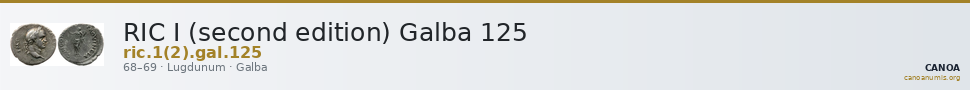 RIC I (second edition) Galba 125 — CANOA