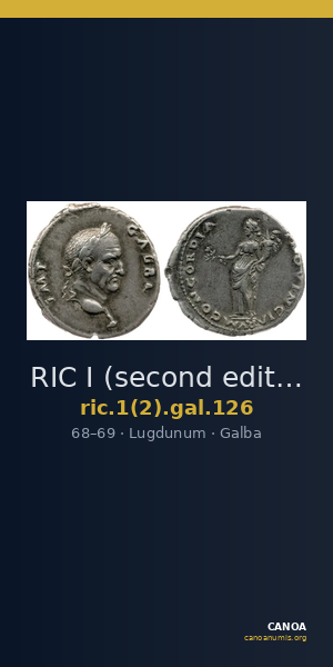 RIC I (second edition) Galba 126 — CANOA
