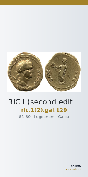RIC I (second edition) Galba 129 — CANOA