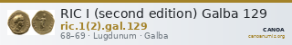 RIC I (second edition) Galba 129 — CANOA