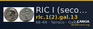 RIC I (second edition) Galba 13 — CANOA
