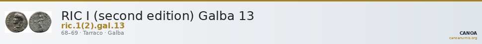 RIC I (second edition) Galba 13 — CANOA