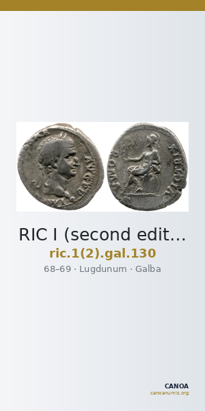 RIC I (second edition) Galba 130 — CANOA