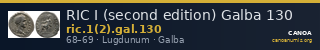 RIC I (second edition) Galba 130 — CANOA