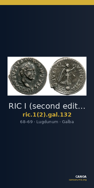 RIC I (second edition) Galba 132 — CANOA