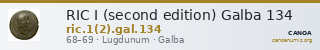 RIC I (second edition) Galba 134 — CANOA