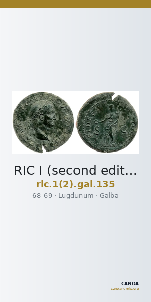 RIC I (second edition) Galba 135 — CANOA
