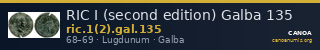 RIC I (second edition) Galba 135 — CANOA