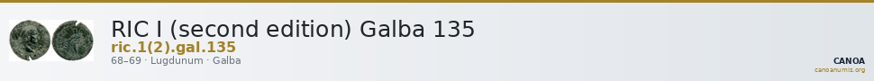 RIC I (second edition) Galba 135 — CANOA