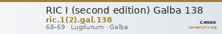 RIC I (second edition) Galba 138 — CANOA
