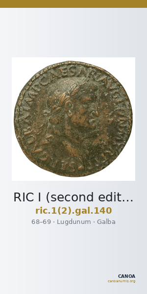 RIC I (second edition) Galba 140 — CANOA