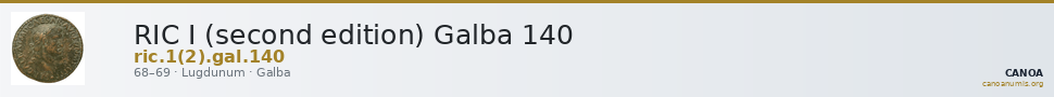 RIC I (second edition) Galba 140 — CANOA
