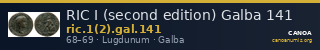 RIC I (second edition) Galba 141 — CANOA