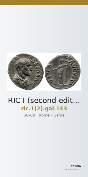 RIC I (second edition) Galba 143 — CANOA