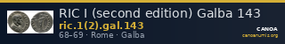 RIC I (second edition) Galba 143 — CANOA