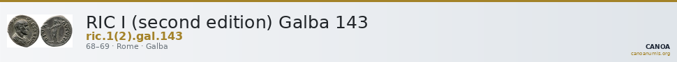 RIC I (second edition) Galba 143 — CANOA