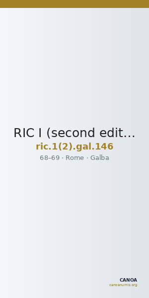 RIC I (second edition) Galba 146 — CANOA