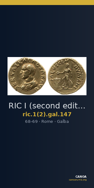 RIC I (second edition) Galba 147 — CANOA