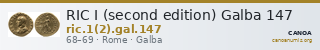 RIC I (second edition) Galba 147 — CANOA