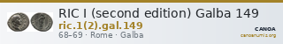 RIC I (second edition) Galba 149 — CANOA