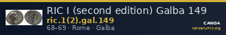 RIC I (second edition) Galba 149 — CANOA