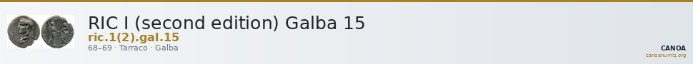 RIC I (second edition) Galba 15 — CANOA