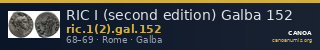 RIC I (second edition) Galba 152 — CANOA
