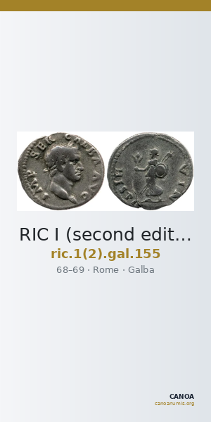 RIC I (second edition) Galba 155 — CANOA
