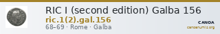 RIC I (second edition) Galba 156 — CANOA