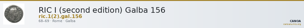RIC I (second edition) Galba 156 — CANOA