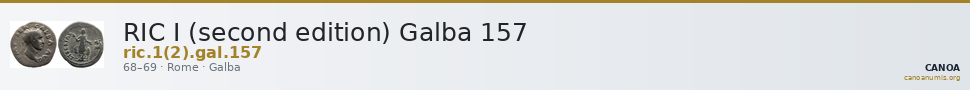 RIC I (second edition) Galba 157 — CANOA