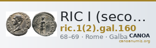 RIC I (second edition) Galba 160 — CANOA