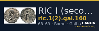 RIC I (second edition) Galba 160 — CANOA