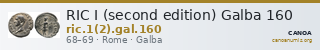 RIC I (second edition) Galba 160 — CANOA