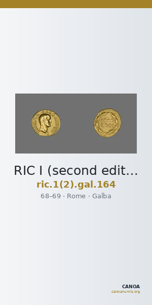 RIC I (second edition) Galba 164 — CANOA