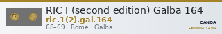 RIC I (second edition) Galba 164 — CANOA