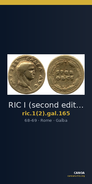 RIC I (second edition) Galba 165 — CANOA