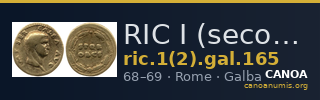 RIC I (second edition) Galba 165 — CANOA