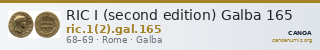 RIC I (second edition) Galba 165 — CANOA